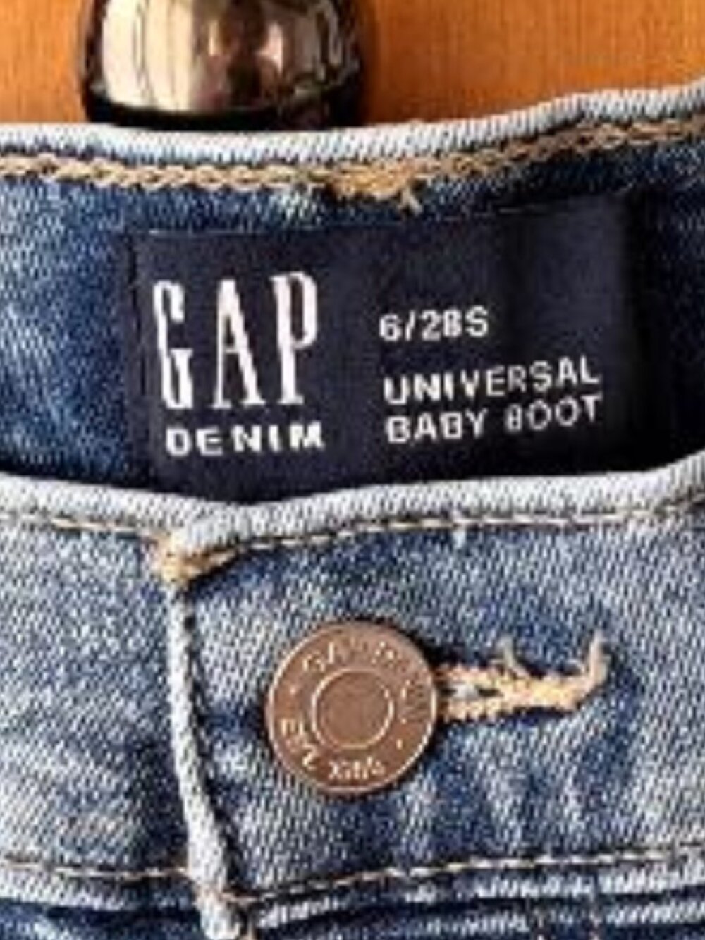 Gap Universal Baby Boot Jeans Size 6/28S - Picture 4 of 6